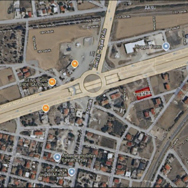 C21 Loft'tan Kaklık Anayola Bir Parsel Konut Arsası